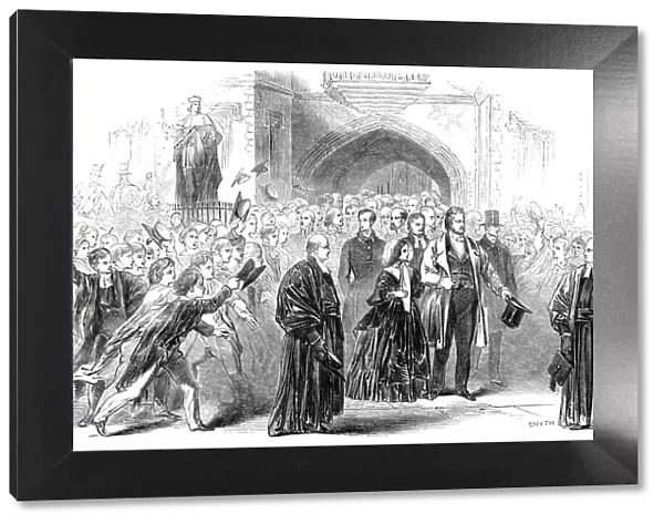 Visit of the King of the French and Queen Victoria to Eton College, 1844. Creator: Smyth