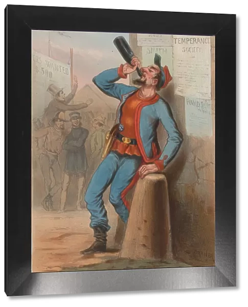 Etats-Unis 1865 - New-York Fire-Brigade Zouaves, 1865. Creator: Draner