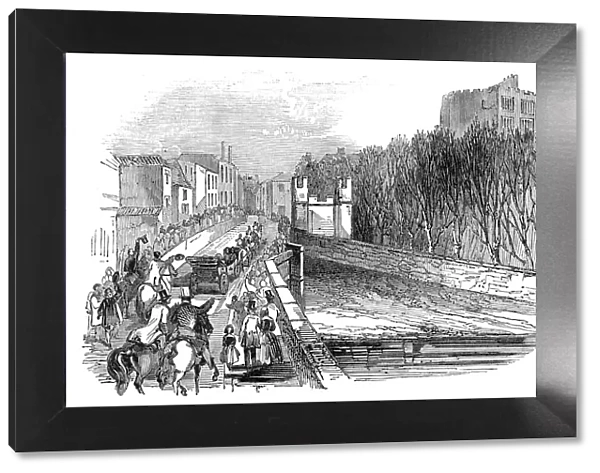 Sir Robert Peel entering Tamworth, 1845. Creator: Unknown