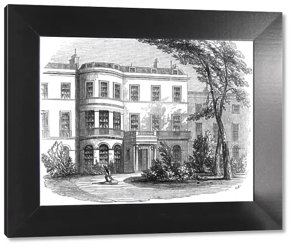 Sir Robert Peels residence, Whitehall Gardens, 1845. Creator: Unknown