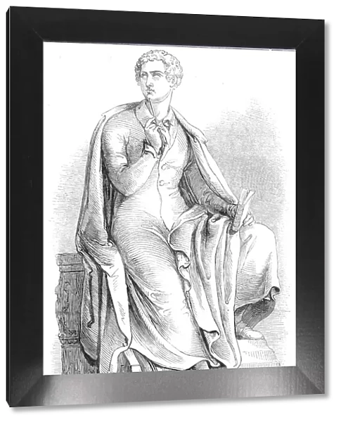 Thorwaldsens statue of Lord Byron, 1845. Creator: W. J. Linton