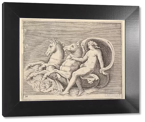 Female Nude with Two Seahorses, published ca. 1599-1622. Creator: Unknown
