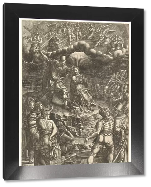 The Martrydom of St. Barbara, late 1570s. Creator: Giorgio Ghisi