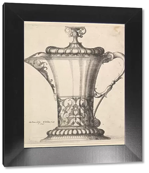 Jug with wide spout, 1645. Creator: Wenceslaus Hollar