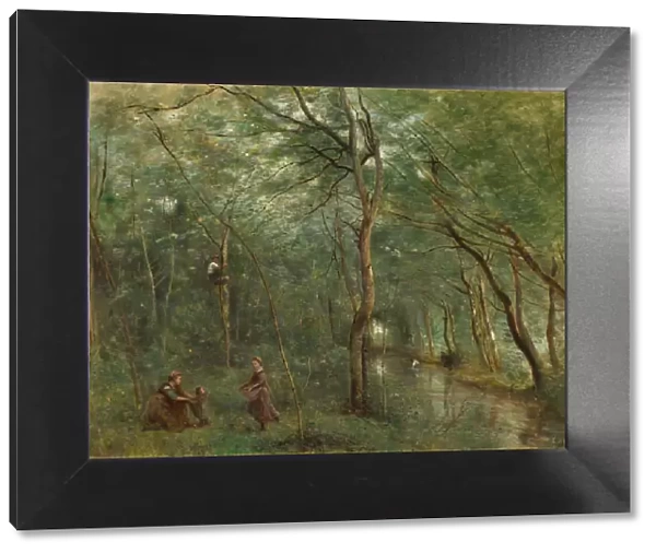 The Eel Gatherers, 1860  /  1865. Creator: Jean-Baptiste-Camille Corot