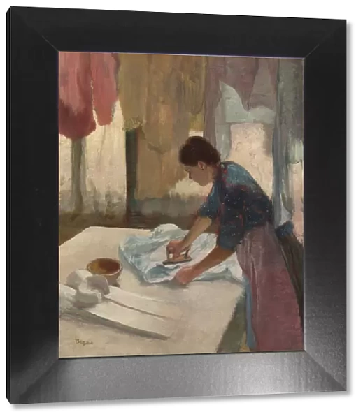 Woman Ironing, begun c. 1876, completed c. 1887. Creator: Edgar Degas