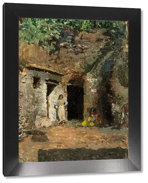 Gypsy Caves, Granada, c. 1871. Creator: Mariano Jose Maria Bernardo Fortuny y Carbo