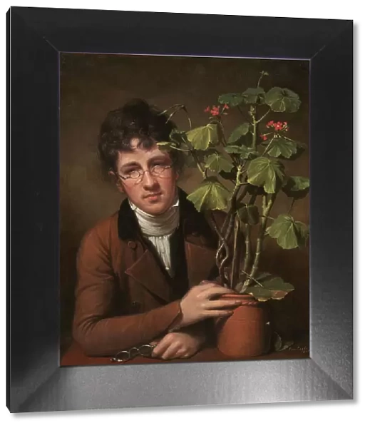 Rubens Peale with a Geranium, 1801. Creator: Rembrandt Peale