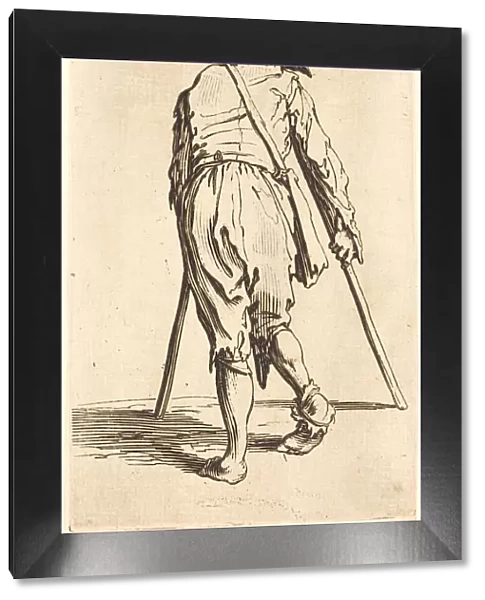 Beggar with Crutches and Hat, Back View, c. 1622. Creator: Jacques Callot