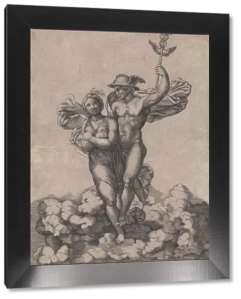 Mercury carrying Psyche to Olympus, after Raphaels composition in the Villa Farnes