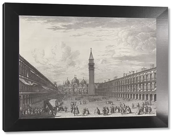 Piazza San Marco looking towards the Basilica and Campanile, 1763. 1763
