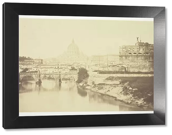 Untitled (bridge over Tiber River), c. 1857. Creator: Robert MacPherson