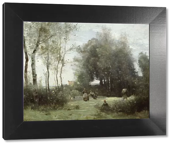 Arleux-Palluel, The Bridge of Trysts, 1871  /  72. Creator: Jean-Baptiste-Camille Corot