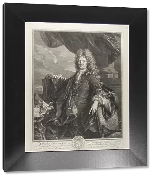 Charles d Hozier, Kings Genealogist, 1691. Creator: Gerard Edelinck