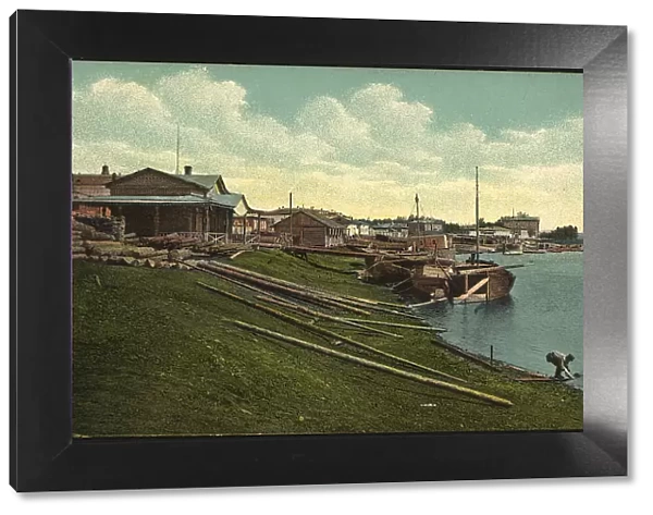 Irkutsk Embankment of the Angara River, 1904-1917. Creator: Unknown