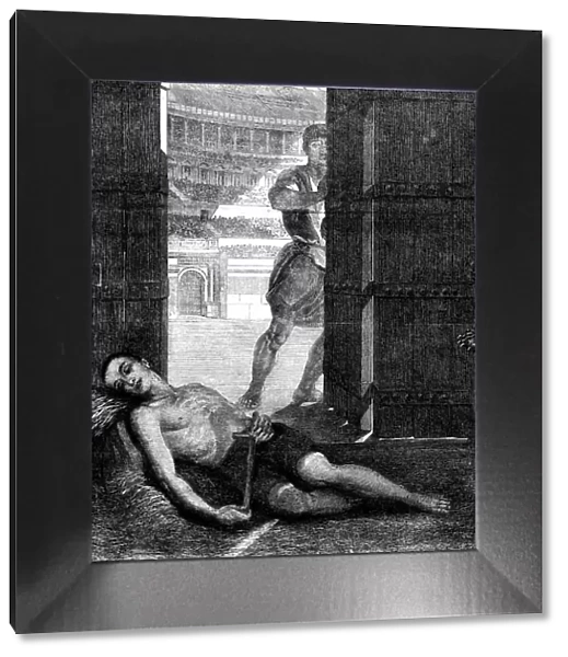The International Exhibition - 'A Martyr in the Reign of Diocletian', by E. Slingeneyer, 1862. Creator: W Thomas. The International Exhibition - 'A Martyr in the Reign of Diocletian', by E. Slingeneyer, 1862. Creator: W Thomas