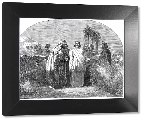 Christ with the Disciples in the Corn-Field... 1850. Creator: Unknown