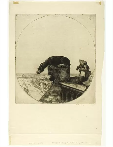 The Wingless Chimera, 1911. Creator: David Young Cameron