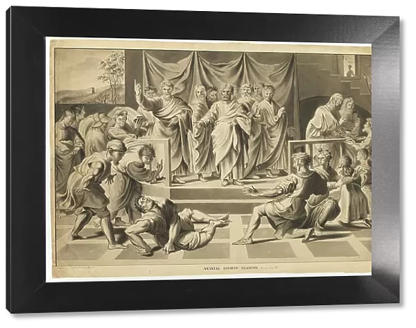Death of Ananias, 1795. Creator: John Constable