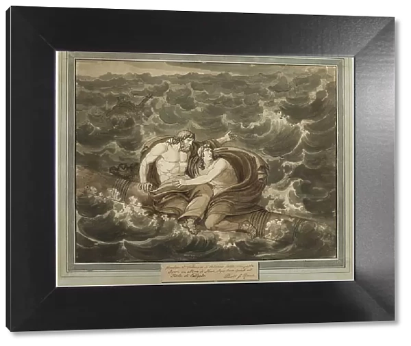 Mentor and Telemachus, Having Survived the Storm, Are Spirited to the Island of Calypso... 1808. Creator: Bartolomeo Pinelli
