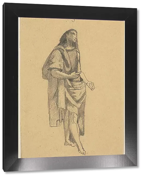 Saint John the Baptist, with Sketch of Head, n.d. Creator: Odilon Redon