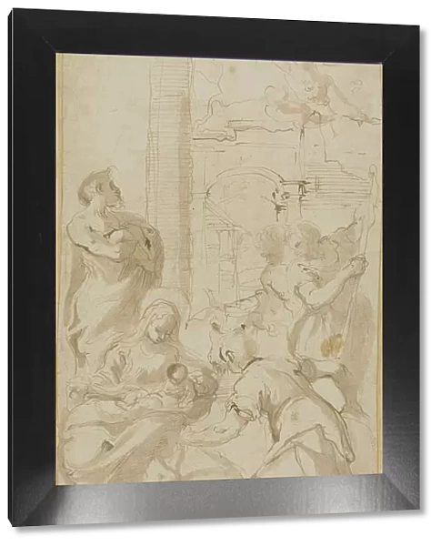 Adoration of the Shepherds, n.d. Creators: Carlo Bononi, Agostino Carracci, Annibale Carracci, Michel Ange Corneille