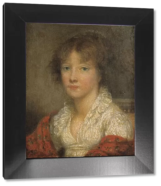 Portrait of a young girl, c1790-1795. Creators: Jeanne Philiberte Ledoux, Jean-Baptiste Greuze