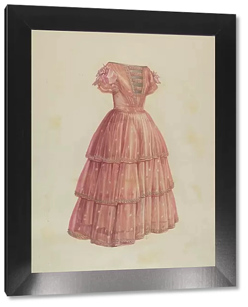 Girl's Dress, c. 1941. Creator: Winifred Gibbes
