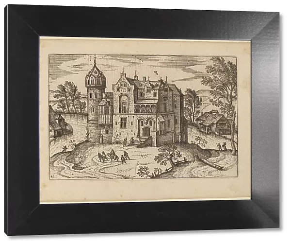 Castle by a River, published in or before 1676. Creator: Unknown