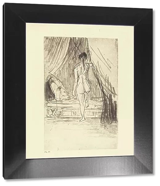 Volupte, Fantome Elastique! (Pleasure, elastic phantom!), 1890. Creator: Odilon Redon