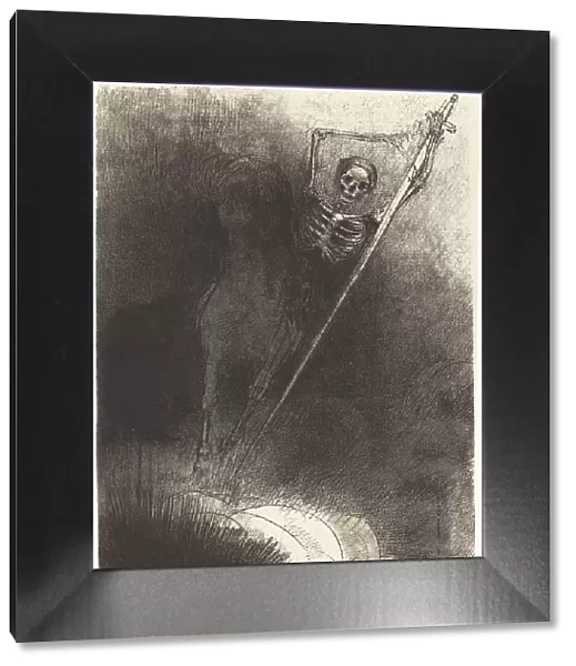 Et celui qui était monté dessus se nommait la Mort (And his name that sat on him was Death), 1899. Creator: Odilon Redon