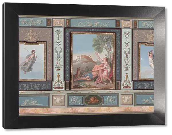 Elaborate Wall Decorations with Venus and Adonis, c. 1800. Creator: Tommaso Bigatti