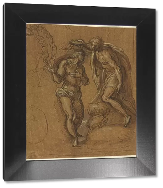 Sketch for a Baptism of Christ. Creator: Jacopo Palma