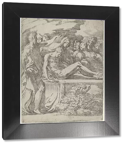 The Entombment, c. 1530. Creator: Parmigianino