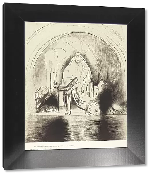 Puis je vis, dans la main droite de celui quietait assis sur le trone, un livre ecritdedans...), 189 Creator: Odilon Redon