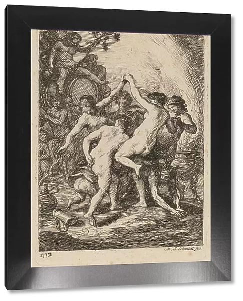 The Triumph of Bacchus with Dancing Nymphs, 1773. Creator: Martin Johann Schmidt