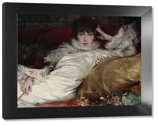Portrait de Sarah Bernhardt, 1876. Creator: Georges Jules Victor Clairin