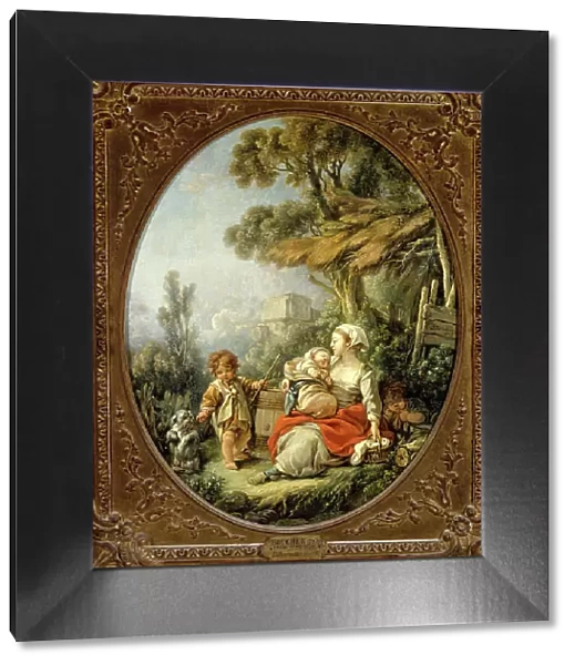 L'Heureuse Mère, 1758. Creator: Francois Boucher