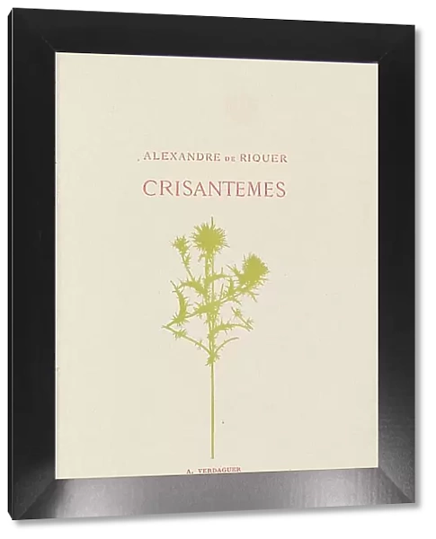 Crisantemes, 1899. Creator: Alexandre de Riquer