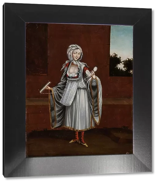 Woman from the Island of Kithnos (Thermia), 1700-1737. Creator: Workshop of Jean Baptiste Vanmour