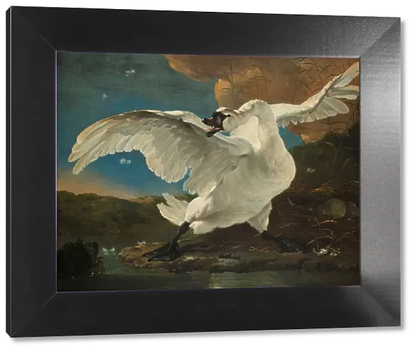 The Threatened Swan, c.1650. Creator: Jan Asselijin