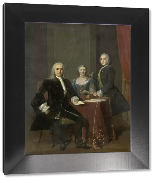 Family Group in an Interior, 1744. Creator: Frans van der Mijn