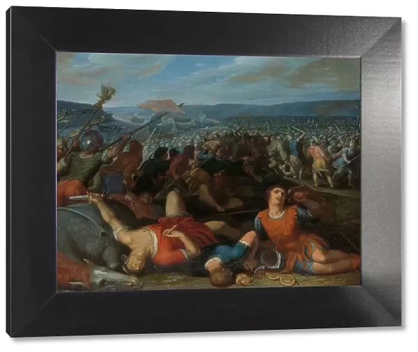 The Batavians Defeating the Romans on the Rhine, 1600-1613. Creator: Otto Van Veen