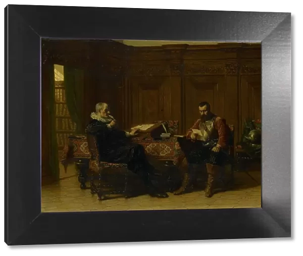 Two Men in a Seventeenth-century Interior, Called A Conference, 1870. Creator: Lambertus Lingemans