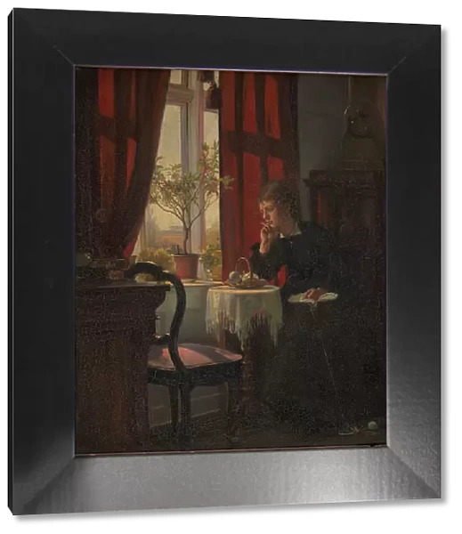Helga Johansen, the artist's sister, 1866-1900. Creator: Viggo Johansen
