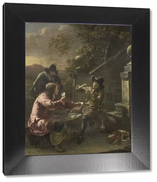 The card players, 1660. Creator: Johannes Natus