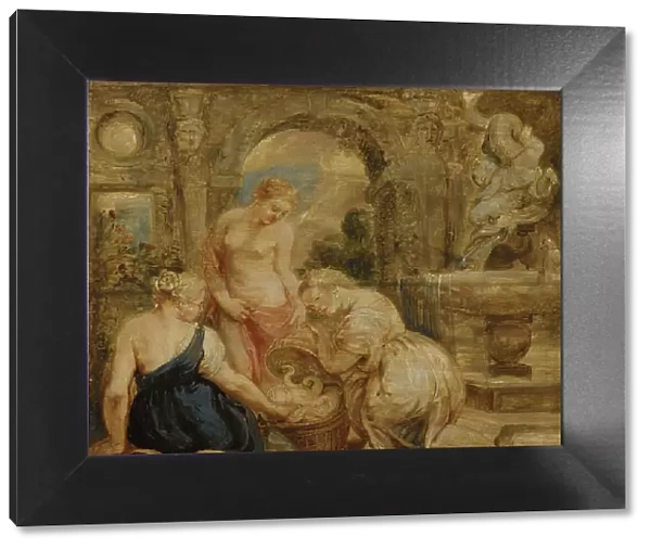 Cecrops Daughters Finding Erichtonius. Sketch. Creator: Peter Paul Rubens