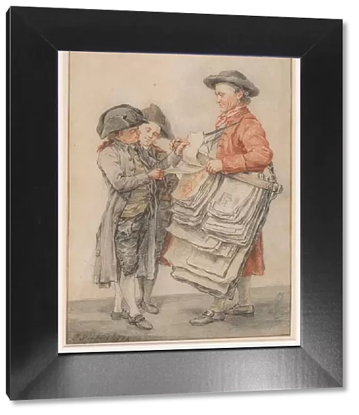 The print seller, 1784. Creator: Jacobus Perkois