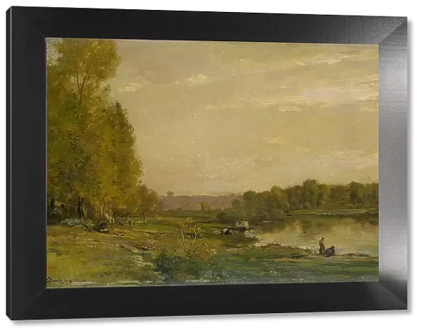 Landscape on the Oise, 1872. Creator: Charles Francois Daubigny