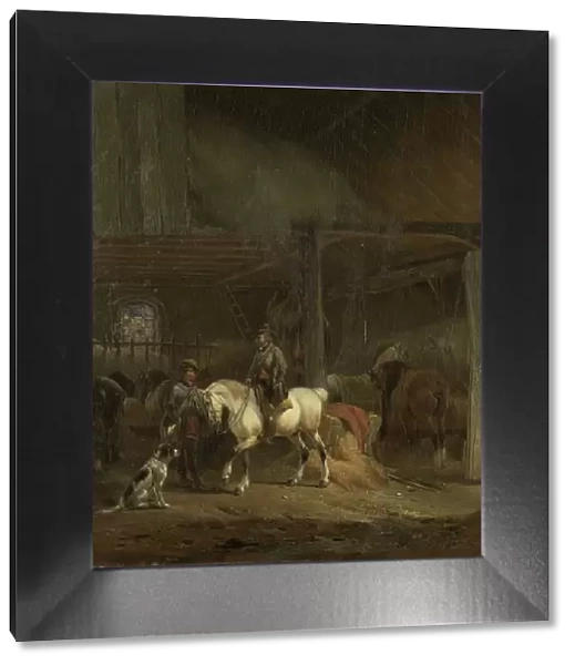 Horse Stable, c.1830-c.1840. Creator: Josephus Jodocus Moerenhout